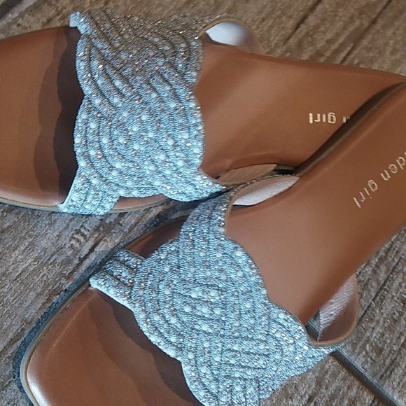 Madden Girl Slides Sandals BLING Size 8 - Picture 4 of 9